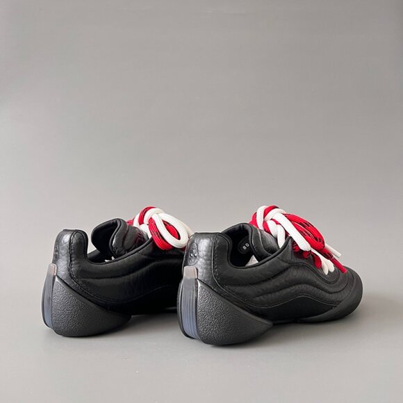 Alexander McQueen Black Round Toe Womens Sneakers - Picture 4 of 9